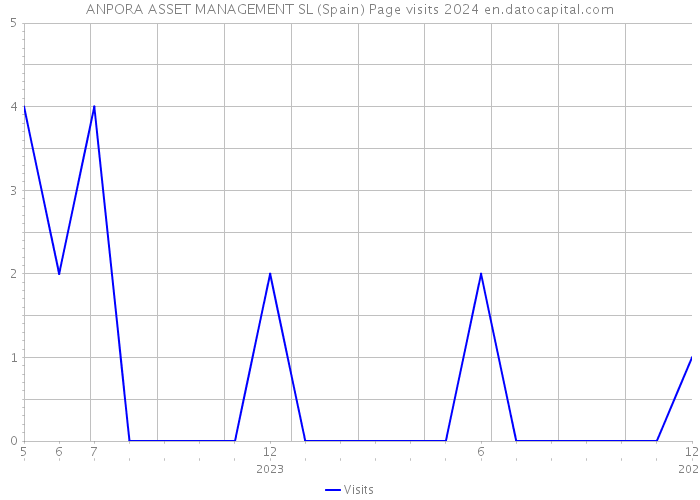 ANPORA ASSET MANAGEMENT SL (Spain) Page visits 2024 