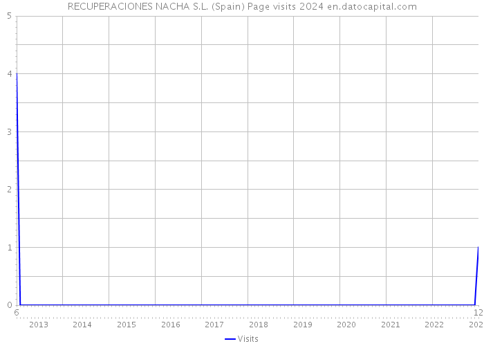 RECUPERACIONES NACHA S.L. (Spain) Page visits 2024 