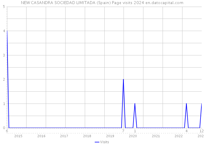 NEW CASANDRA SOCIEDAD LIMITADA (Spain) Page visits 2024 