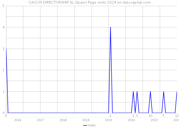 CAICOS DIRECTORSHIP SL (Spain) Page visits 2024 