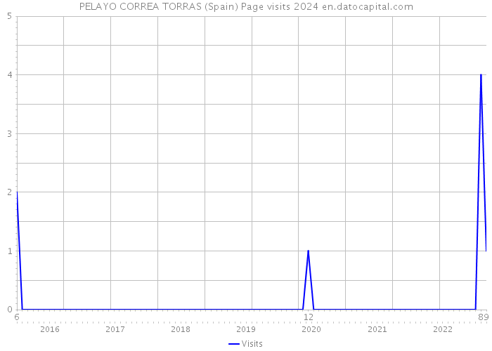 PELAYO CORREA TORRAS (Spain) Page visits 2024 