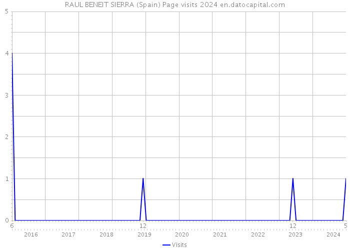 RAUL BENEIT SIERRA (Spain) Page visits 2024 