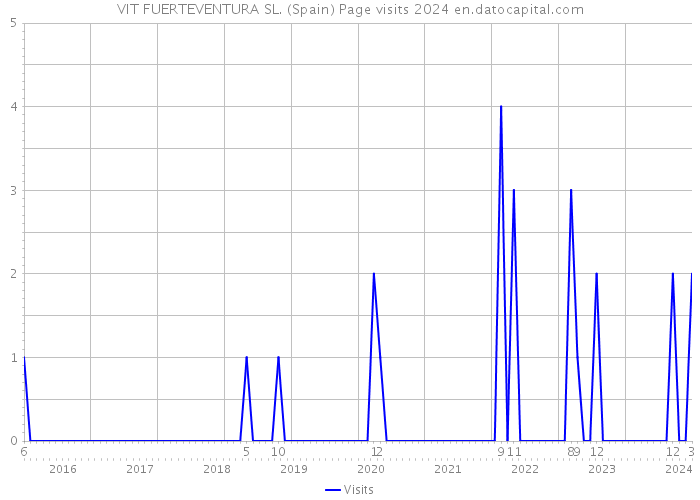 VIT FUERTEVENTURA SL. (Spain) Page visits 2024 
