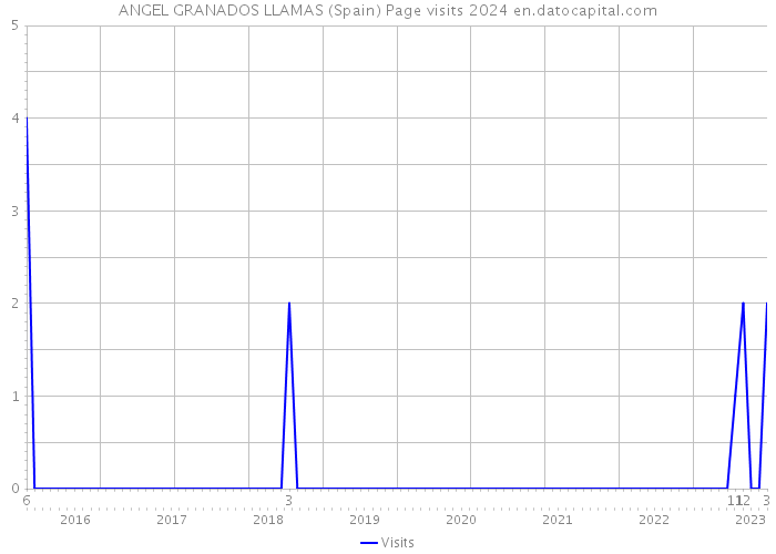 ANGEL GRANADOS LLAMAS (Spain) Page visits 2024 