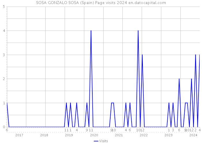 SOSA GONZALO SOSA (Spain) Page visits 2024 