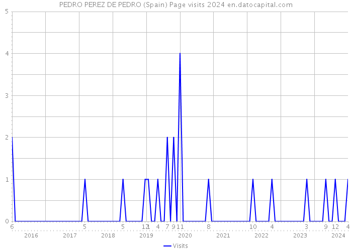 PEDRO PEREZ DE PEDRO (Spain) Page visits 2024 