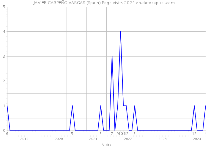 JAVIER CARPEÑO VARGAS (Spain) Page visits 2024 