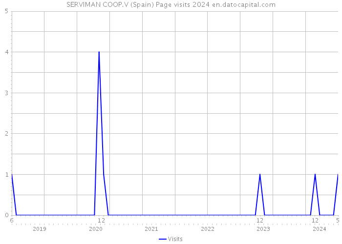 SERVIMAN COOP.V (Spain) Page visits 2024 