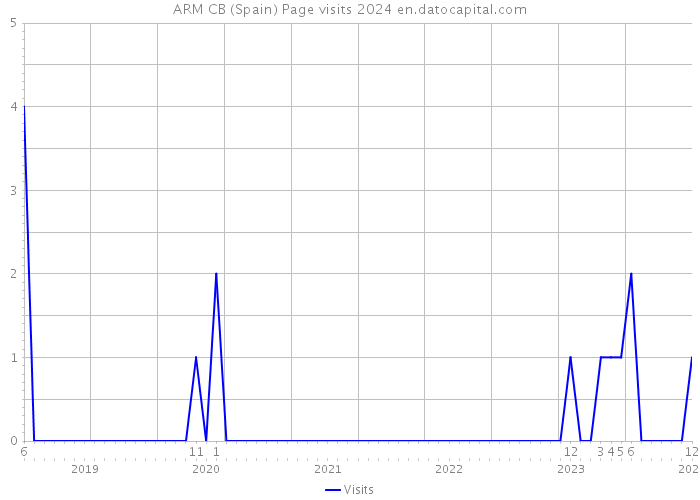 ARM CB (Spain) Page visits 2024 