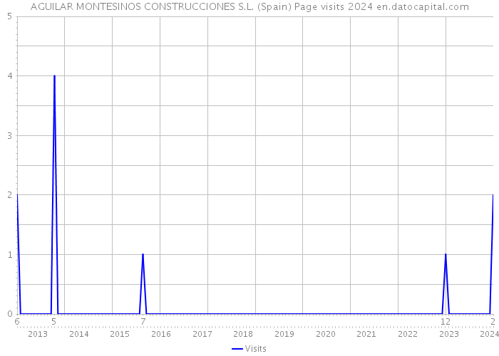 AGUILAR MONTESINOS CONSTRUCCIONES S.L. (Spain) Page visits 2024 