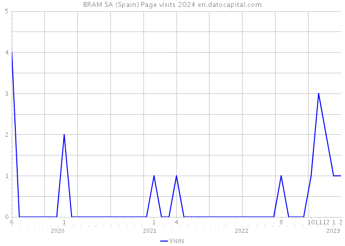 BRAM SA (Spain) Page visits 2024 