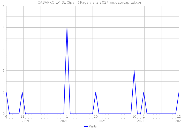 CASAPRO EPI SL (Spain) Page visits 2024 