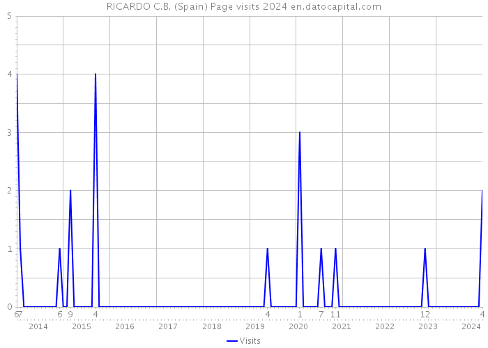 RICARDO C.B. (Spain) Page visits 2024 