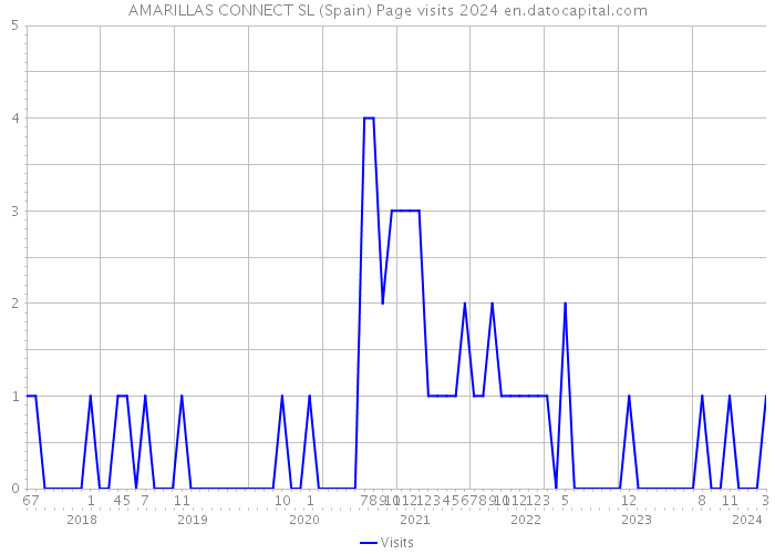 AMARILLAS CONNECT SL (Spain) Page visits 2024 