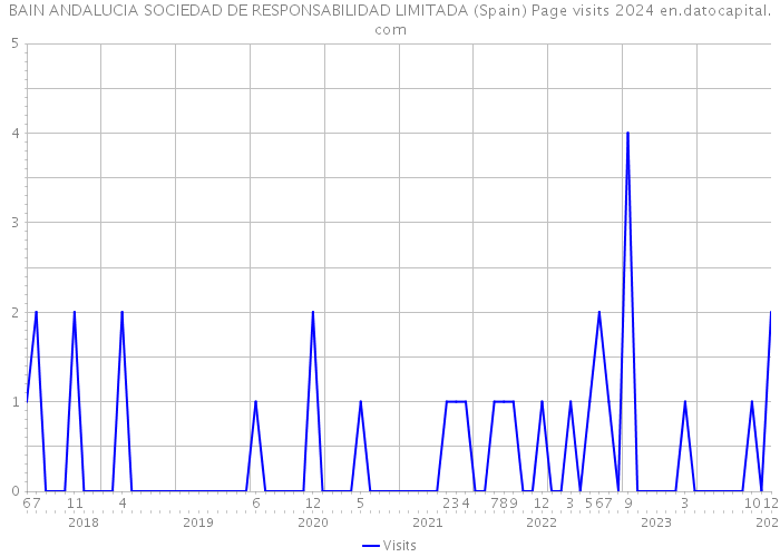 BAIN ANDALUCIA SOCIEDAD DE RESPONSABILIDAD LIMITADA (Spain) Page visits 2024 