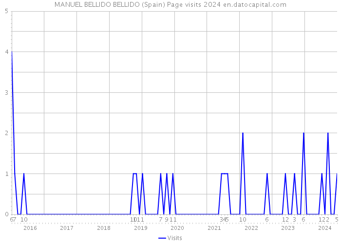 MANUEL BELLIDO BELLIDO (Spain) Page visits 2024 