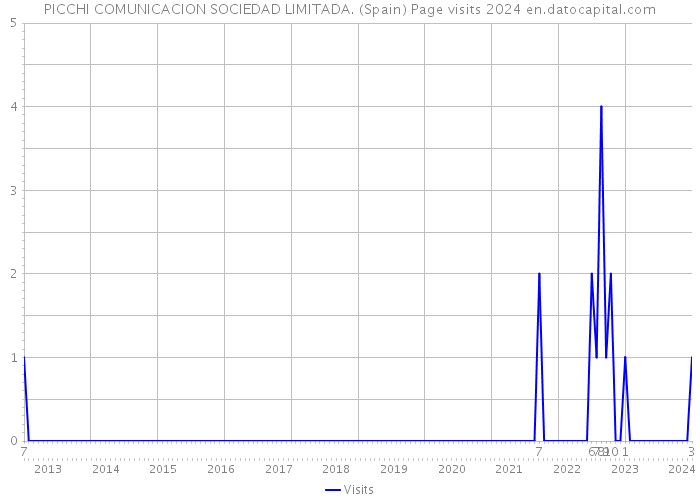 PICCHI COMUNICACION SOCIEDAD LIMITADA. (Spain) Page visits 2024 