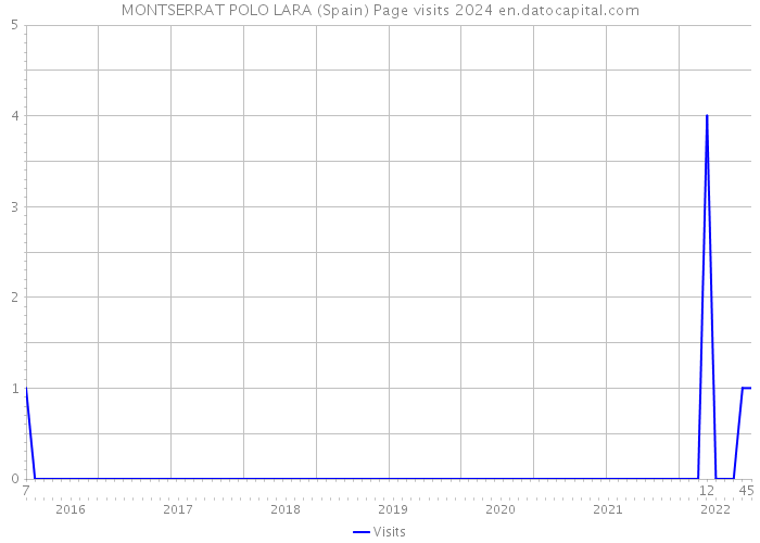 MONTSERRAT POLO LARA (Spain) Page visits 2024 