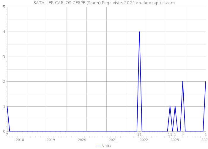 BATALLER CARLOS GERPE (Spain) Page visits 2024 