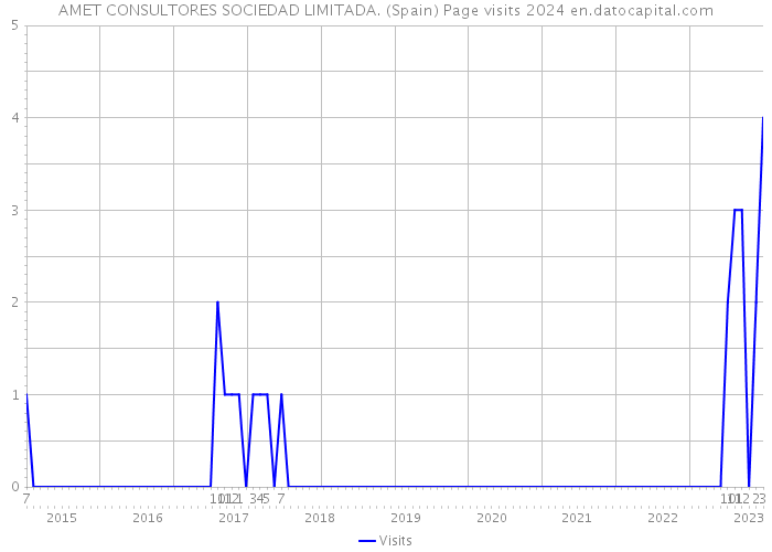 AMET CONSULTORES SOCIEDAD LIMITADA. (Spain) Page visits 2024 