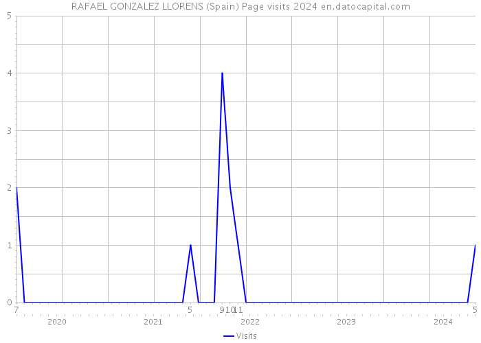 RAFAEL GONZALEZ LLORENS (Spain) Page visits 2024 