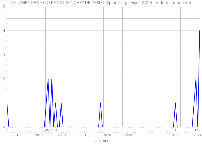 SANCHEZ DE PABLO PEDRO SANCHEZ DE PABLO (Spain) Page visits 2024 