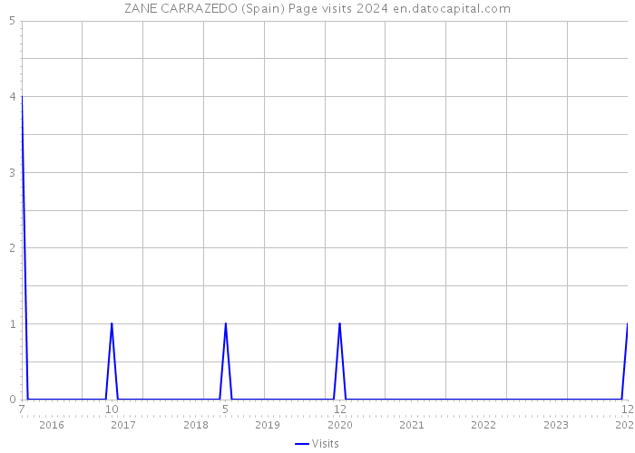 ZANE CARRAZEDO (Spain) Page visits 2024 