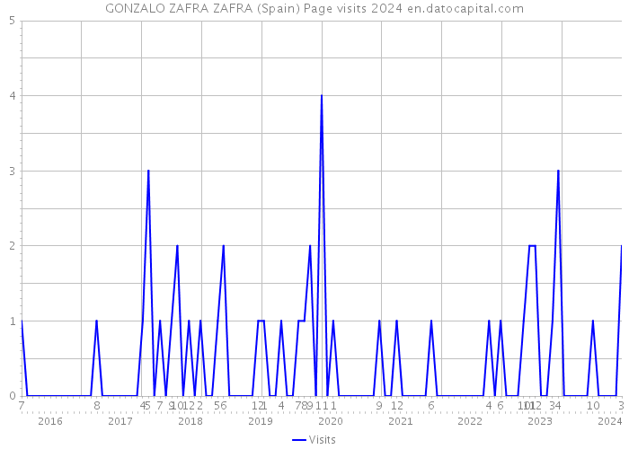 GONZALO ZAFRA ZAFRA (Spain) Page visits 2024 