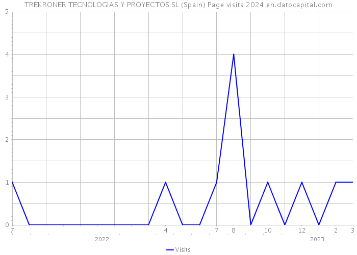 TREKRONER TECNOLOGIAS Y PROYECTOS SL (Spain) Page visits 2024 