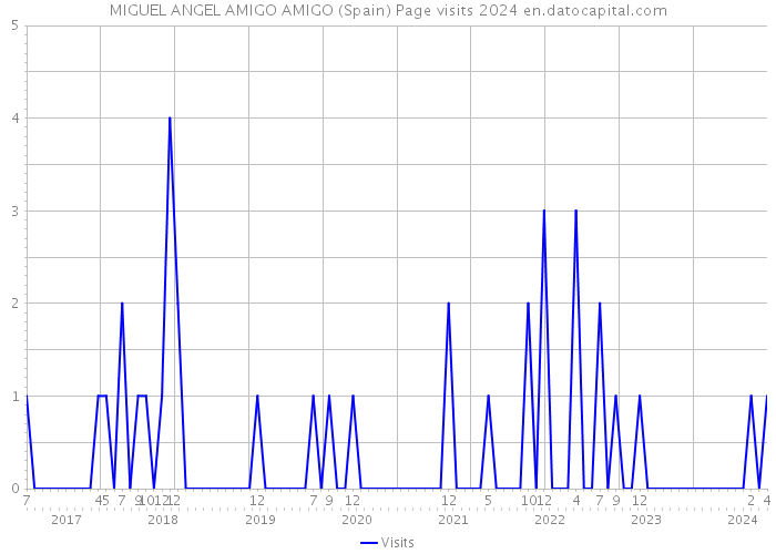 MIGUEL ANGEL AMIGO AMIGO (Spain) Page visits 2024 