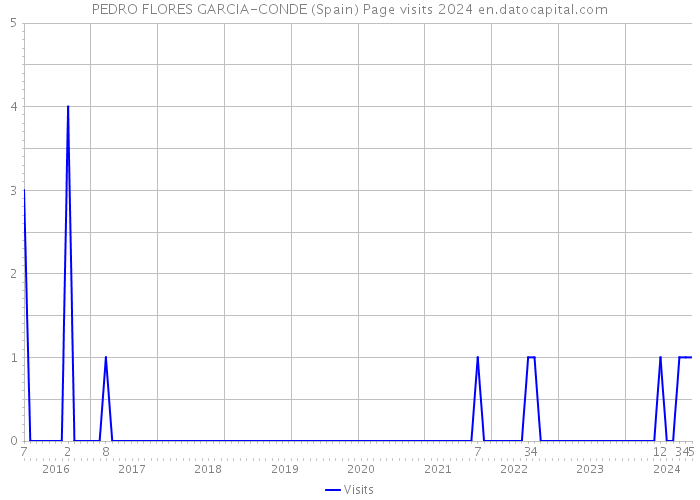 PEDRO FLORES GARCIA-CONDE (Spain) Page visits 2024 