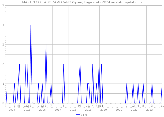 MARTIN COLLADO ZAMORANO (Spain) Page visits 2024 