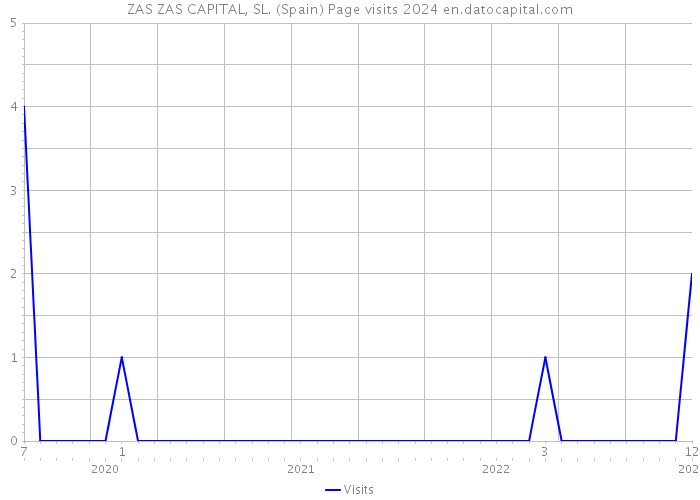 ZAS ZAS CAPITAL, SL. (Spain) Page visits 2024 