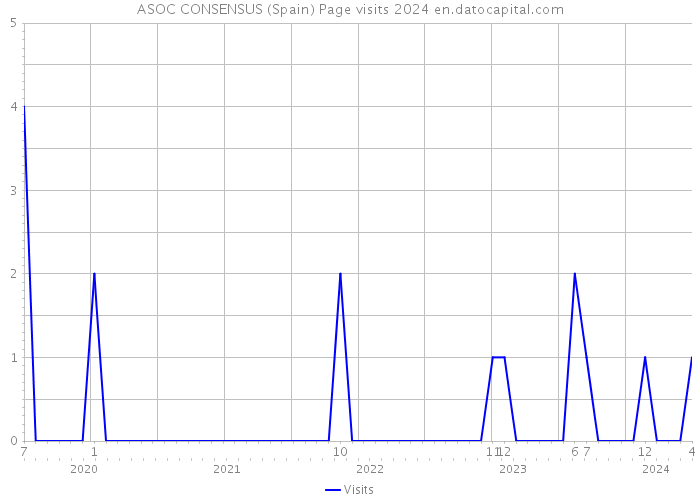 ASOC CONSENSUS (Spain) Page visits 2024 
