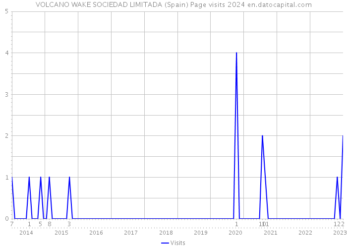 VOLCANO WAKE SOCIEDAD LIMITADA (Spain) Page visits 2024 