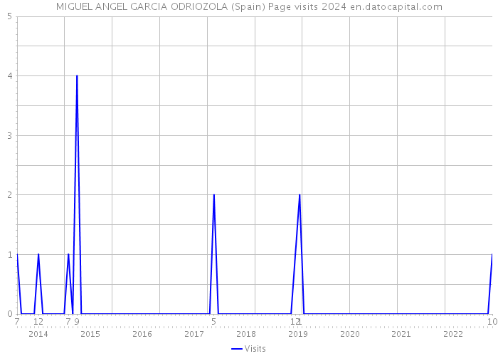 MIGUEL ANGEL GARCIA ODRIOZOLA (Spain) Page visits 2024 