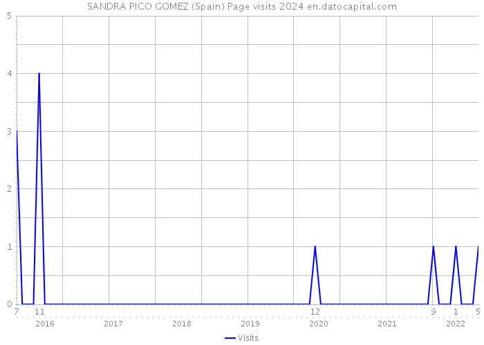 SANDRA PICO GOMEZ (Spain) Page visits 2024 