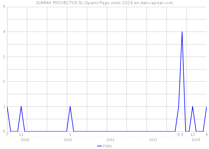 SUMMA PROVECTUS SL (Spain) Page visits 2024 