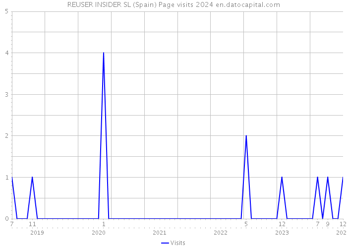 REUSER INSIDER SL (Spain) Page visits 2024 