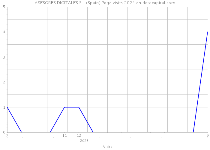 ASESORES DIGITALES SL. (Spain) Page visits 2024 