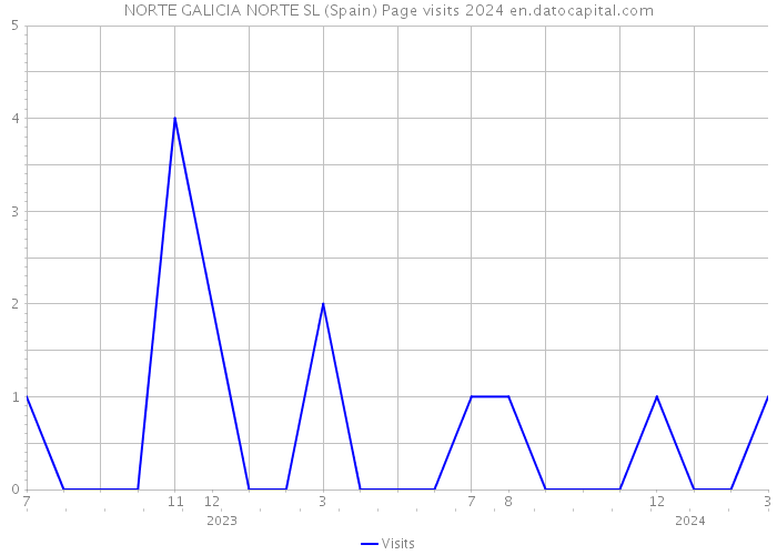 NORTE GALICIA NORTE SL (Spain) Page visits 2024 