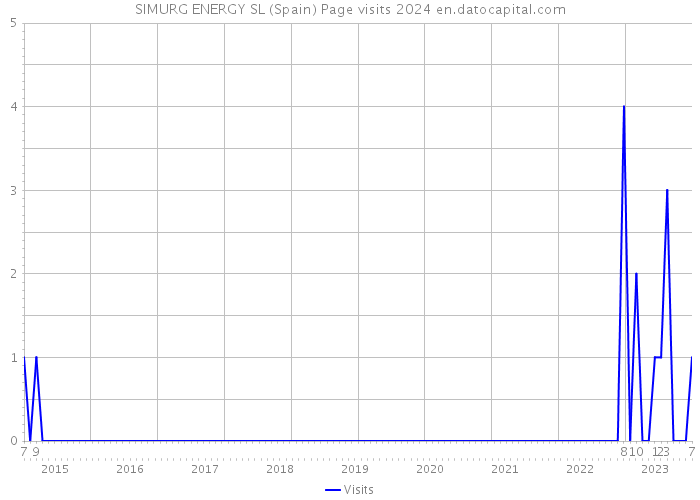 SIMURG ENERGY SL (Spain) Page visits 2024 