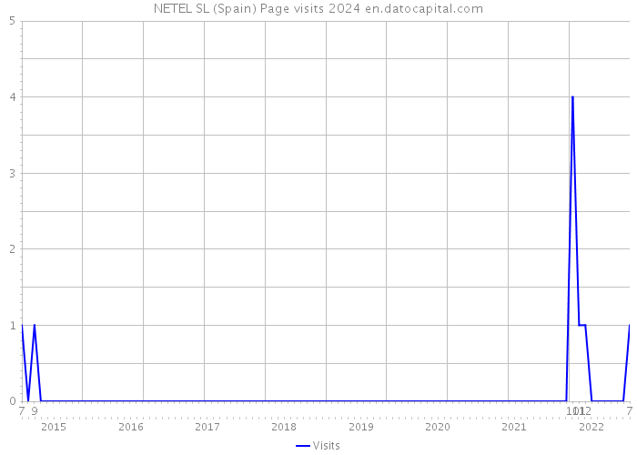 NETEL SL (Spain) Page visits 2024 