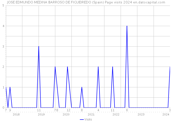 JOSE EDMUNDO MEDINA BARROSO DE FIGUEIREDO (Spain) Page visits 2024 