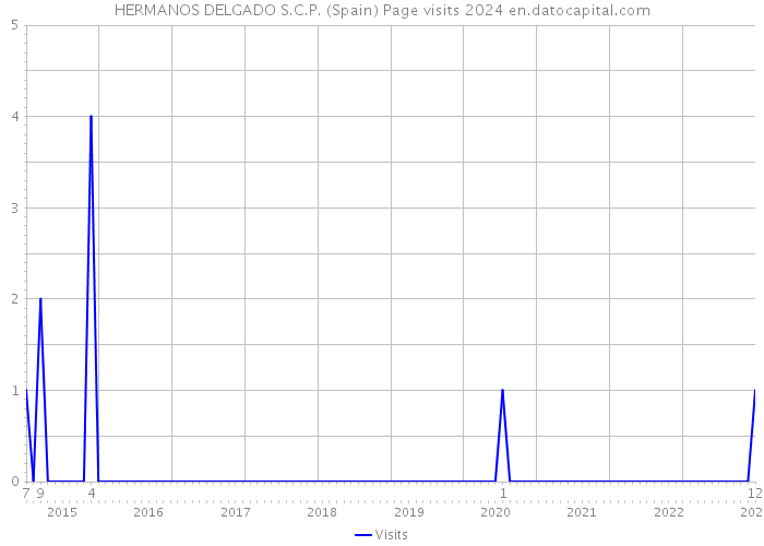 HERMANOS DELGADO S.C.P. (Spain) Page visits 2024 