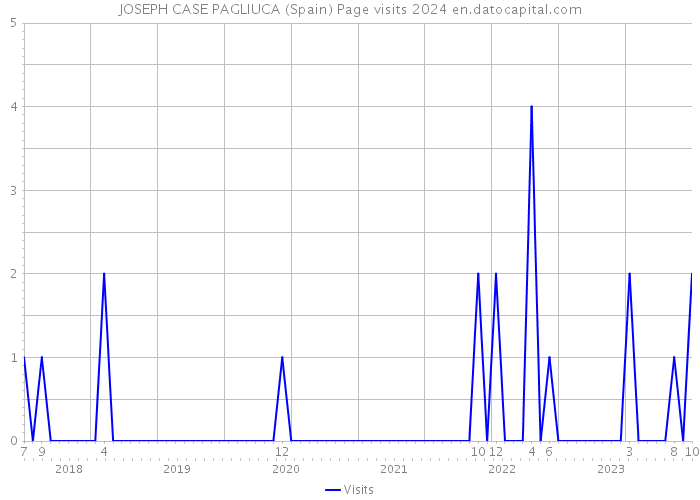 JOSEPH CASE PAGLIUCA (Spain) Page visits 2024 