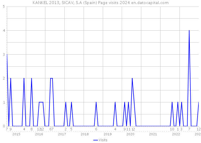 KANKEL 2013, SICAV, S.A (Spain) Page visits 2024 