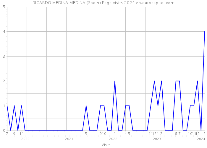 RICARDO MEDINA MEDINA (Spain) Page visits 2024 