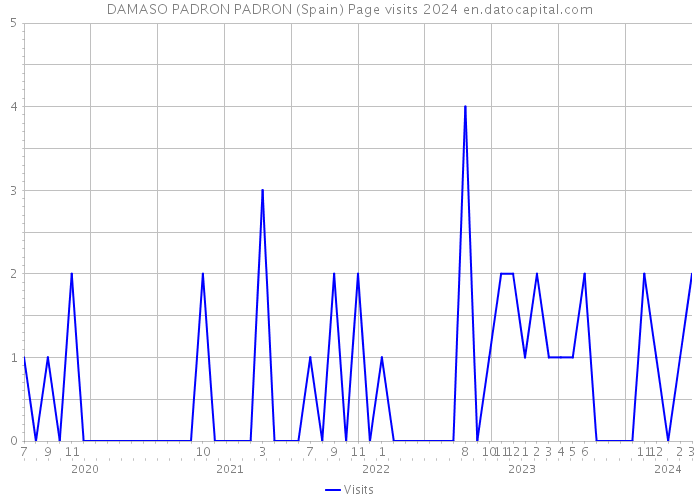 DAMASO PADRON PADRON (Spain) Page visits 2024 