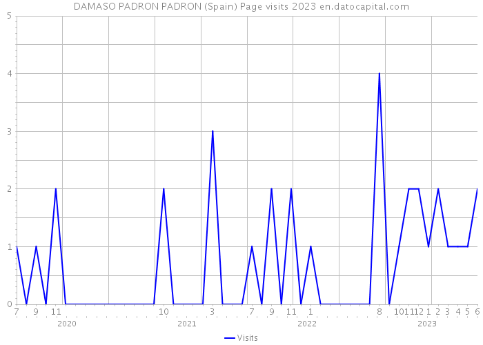 DAMASO PADRON PADRON (Spain) Page visits 2023 